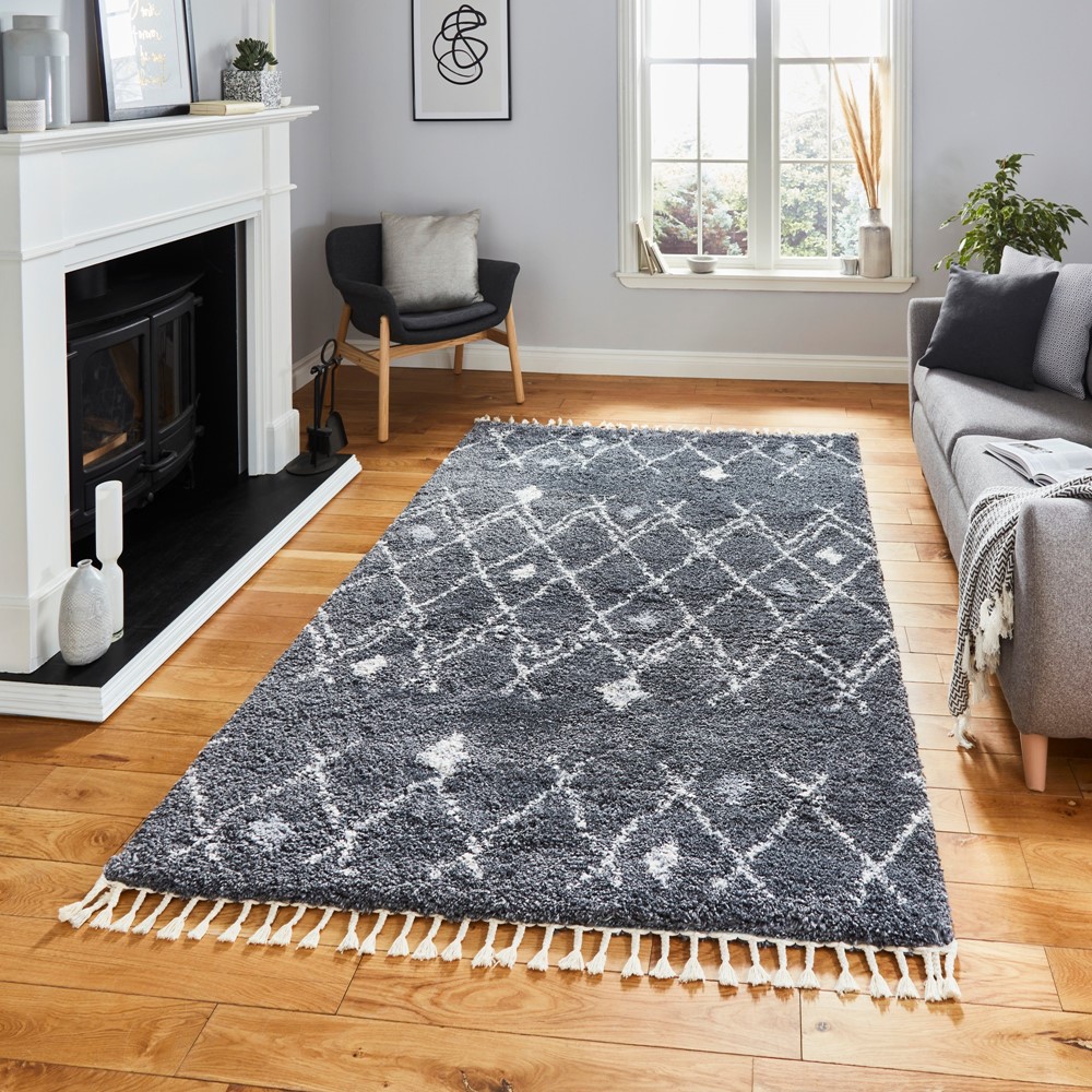 Aspen 1799 Boho Rugs in Grey Ivory